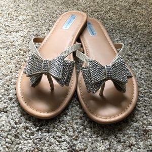 INC International Concepts Mabae Bow Sandal 9.5